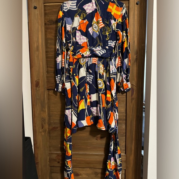 Anthropologie Maeve nautical Mini Shirtdress xsmall - Picture 13 of 14